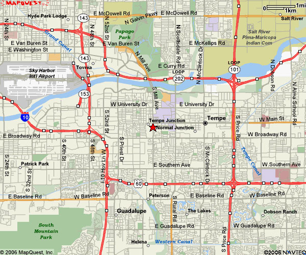 Tempe Map